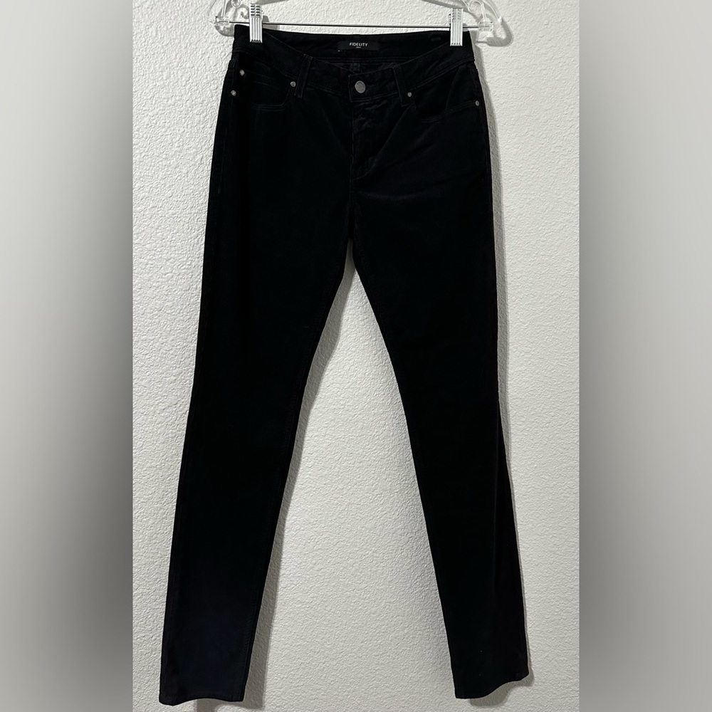 Fidelity Stevie Charcoal Wash Wilmington Cord